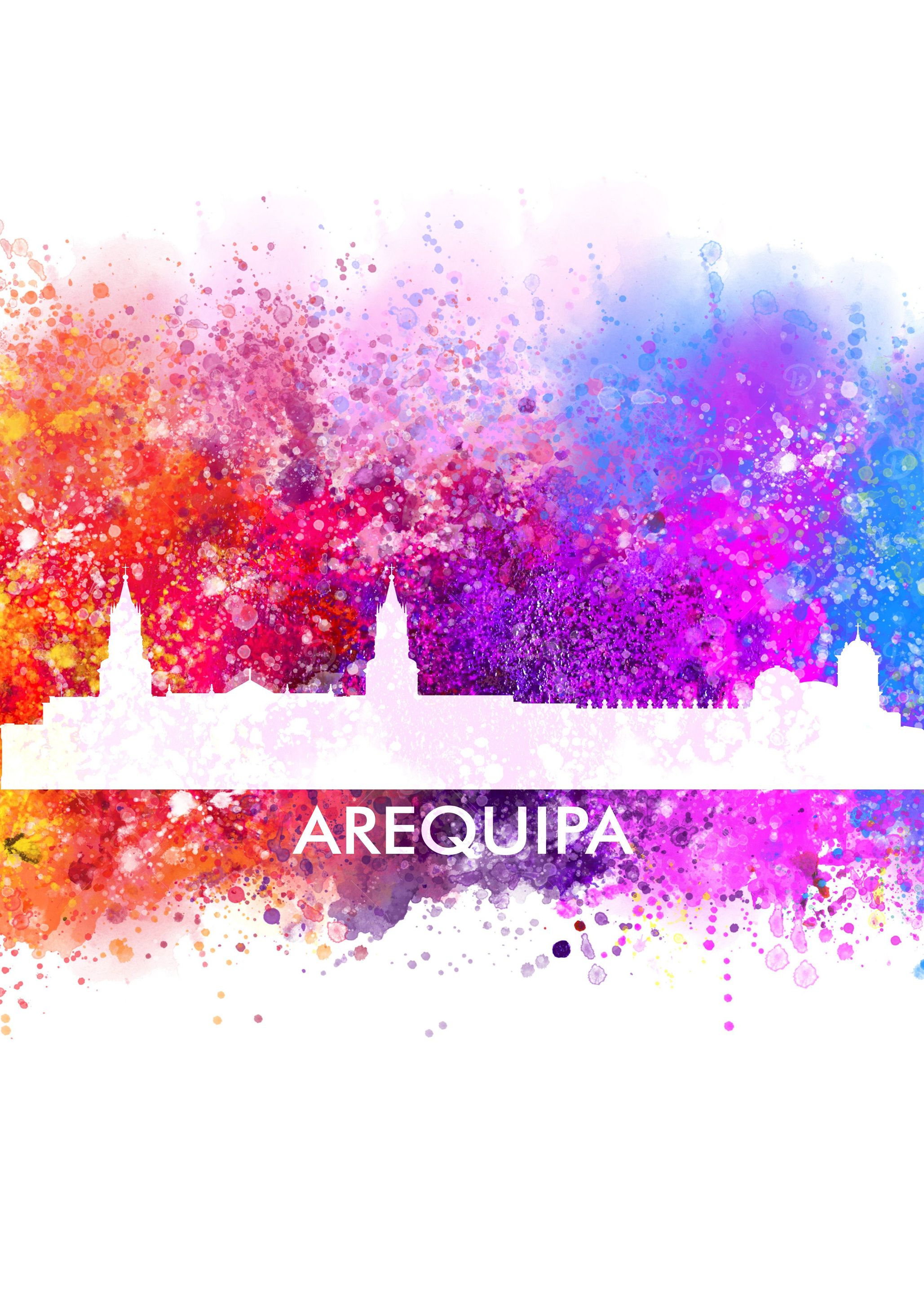 arequipa color cityscape