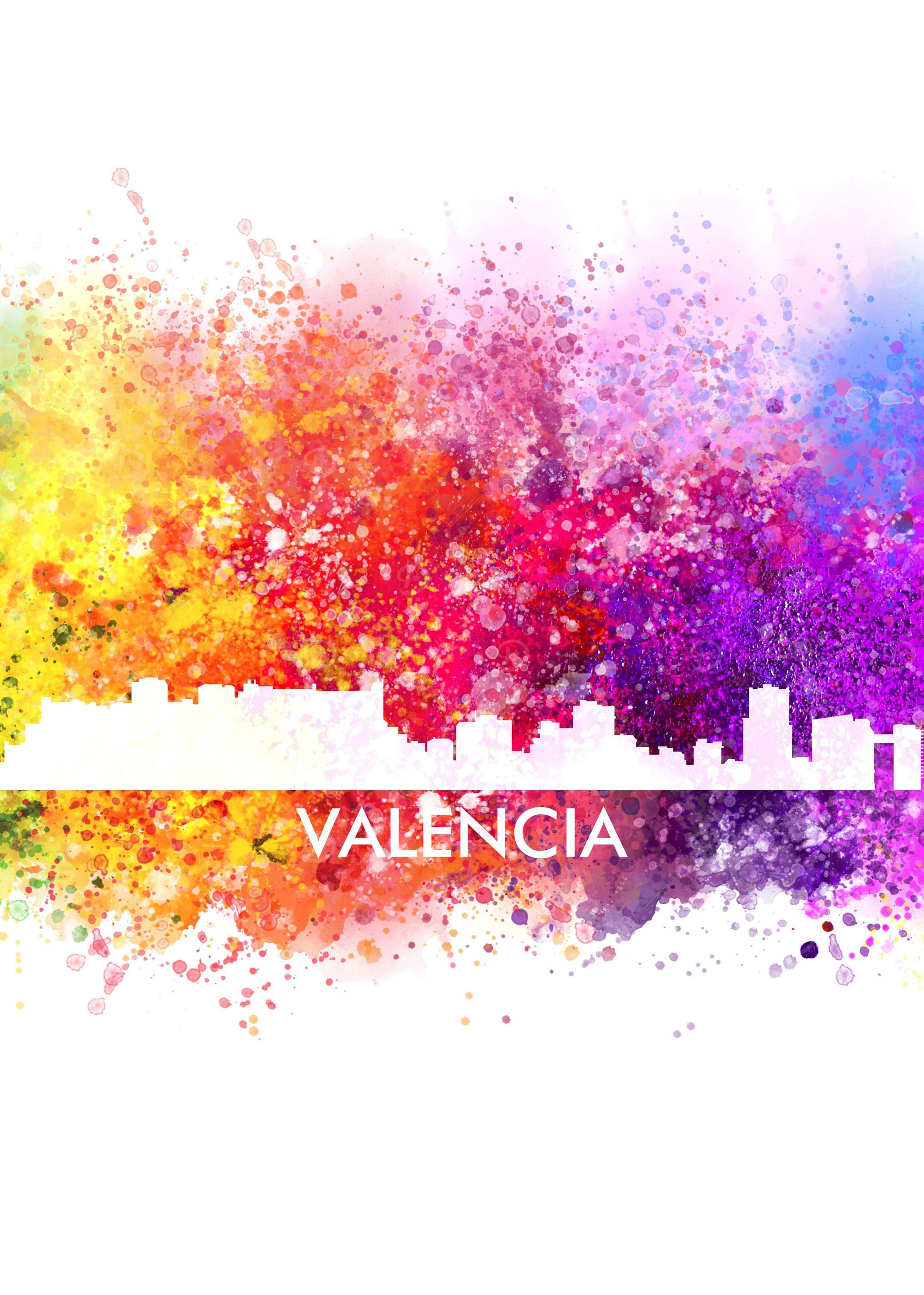 valencia color cityscape