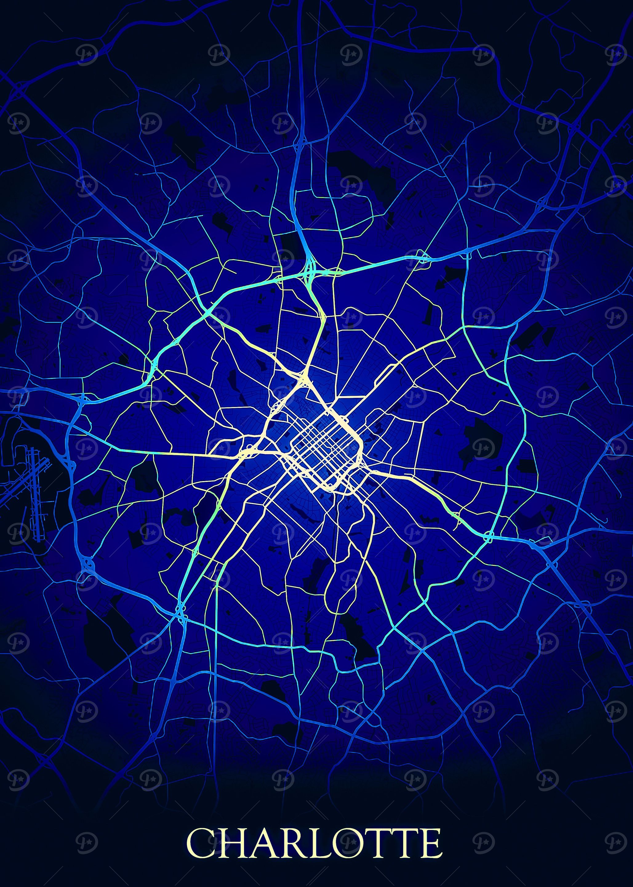Charlotte US Map