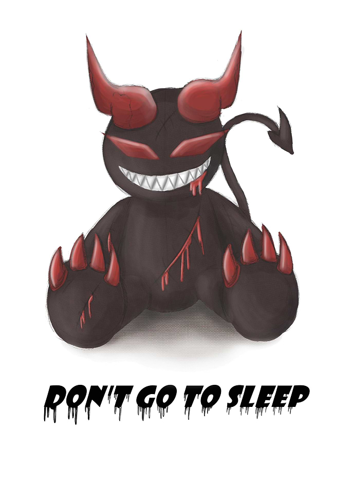 demon teddybear