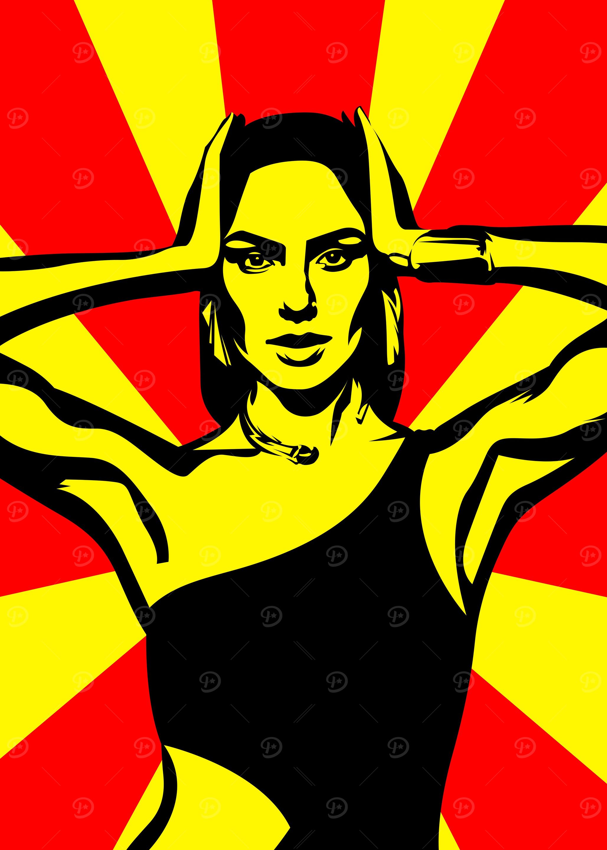 Gal Gadot Pop Art