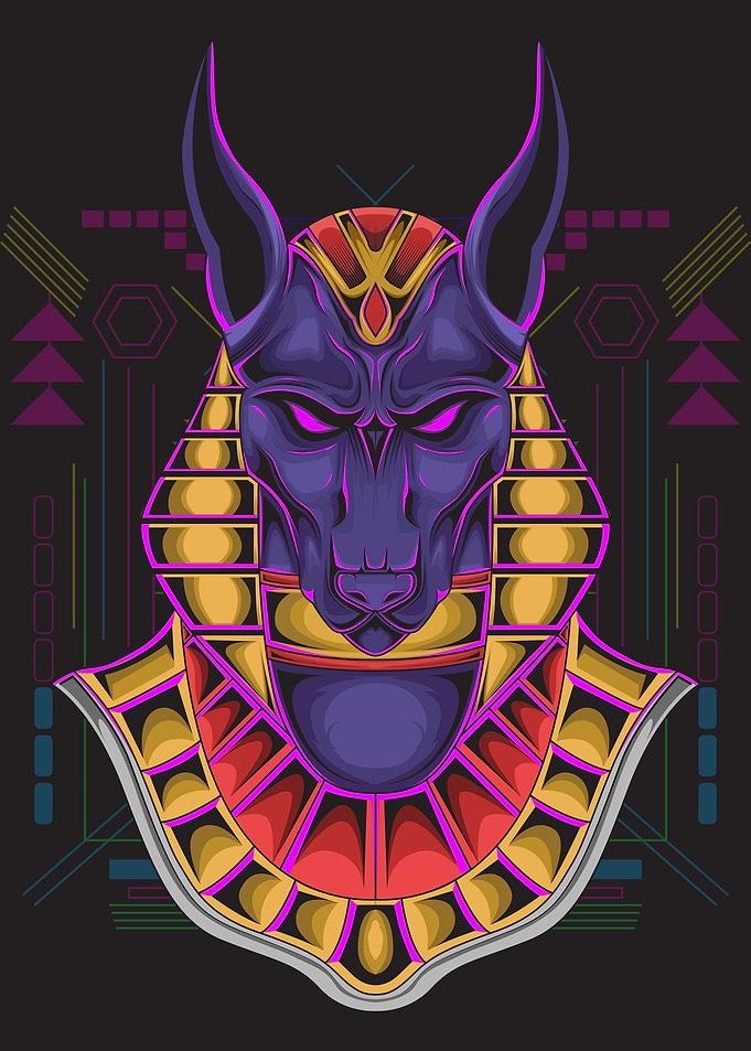 the anubis metal poster
