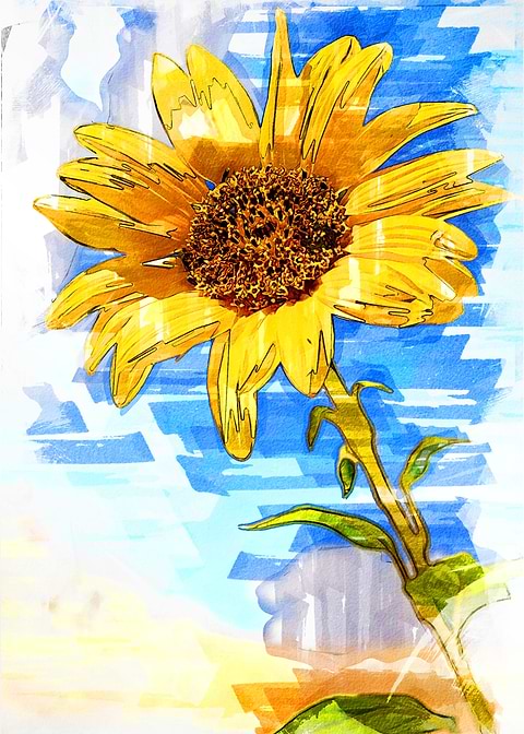 Sunflower Single Marker