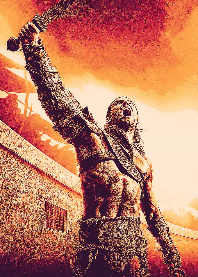 movie gladiator fight art