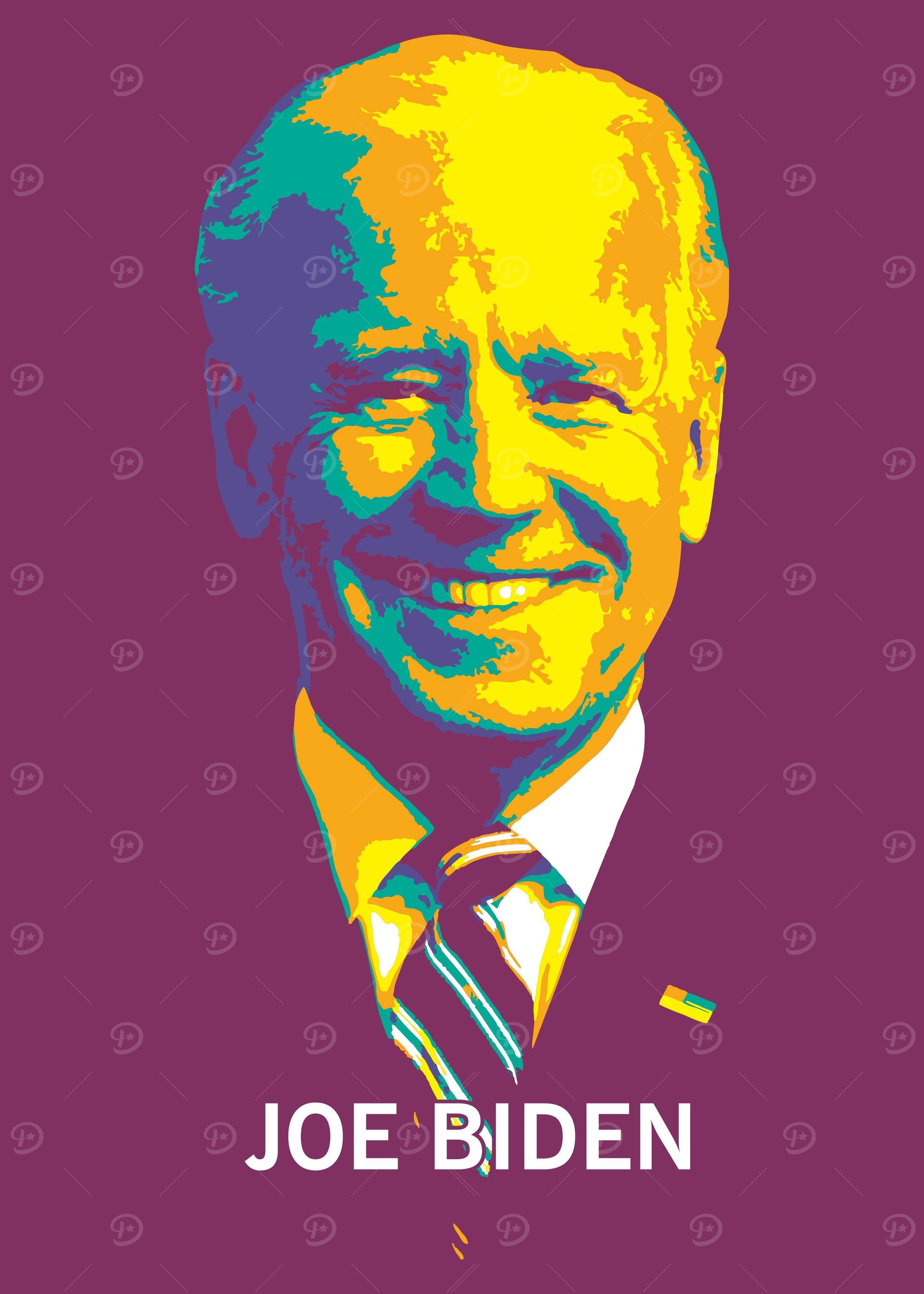 Joe Biden Pop Art design