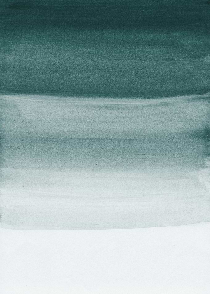 Dark Teal Watercolor 1