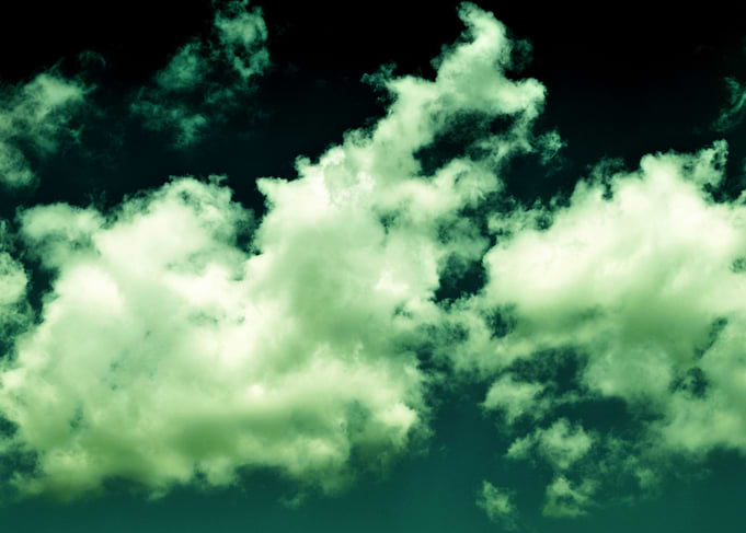 NEPHELAI Clouds on teal