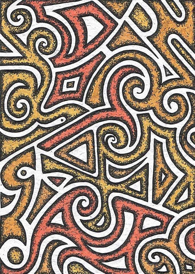 Gold and orange