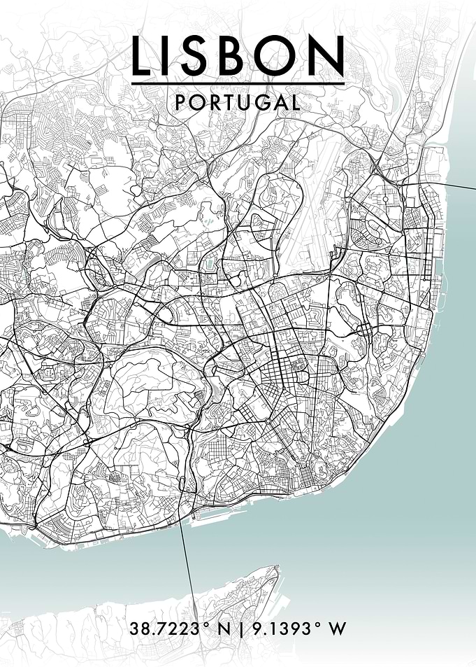 Lisbon City Map