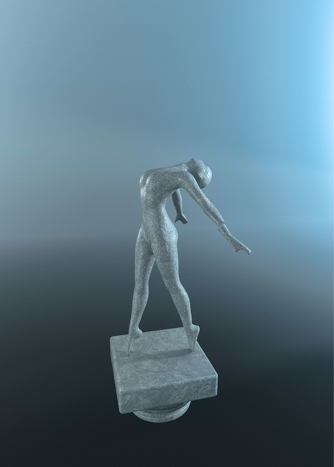 Concrete Statue Woman