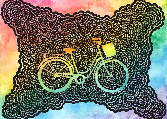 Rainbow City Bike