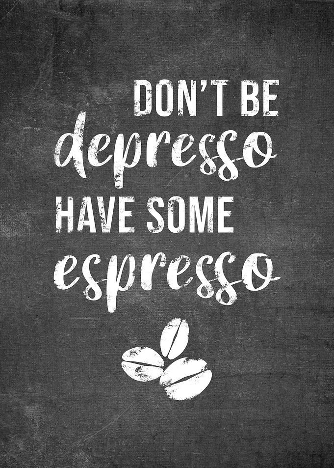 Depresso Coffee Funny Gift