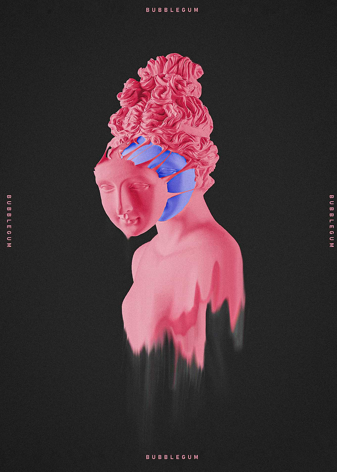 Abstract Statue Bubblegum