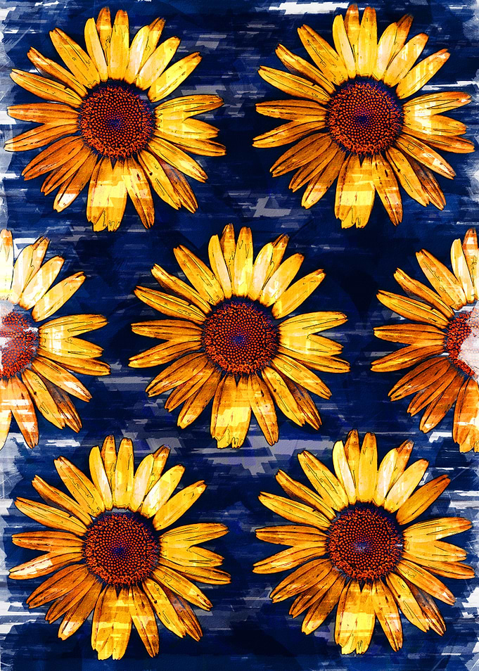 Floral Sunflower Pattern