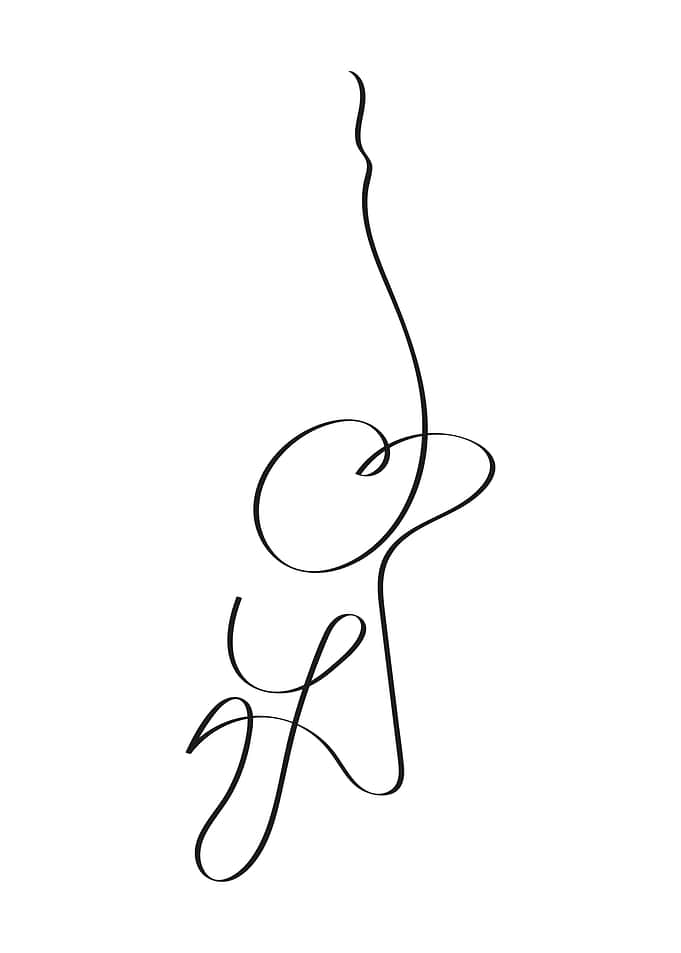 Simple art of woman