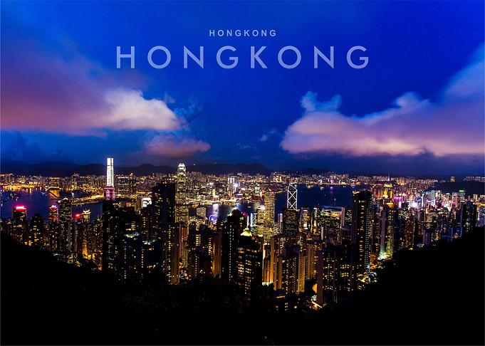 Hong Kong city night