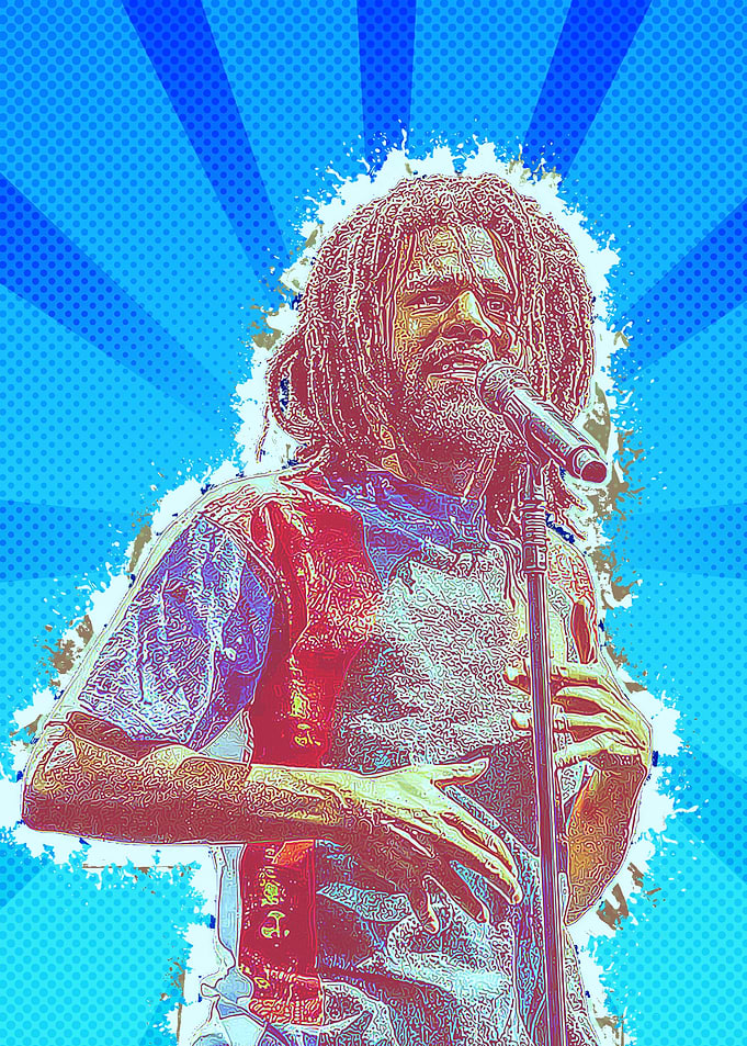 J Cole On Stage Vector Art