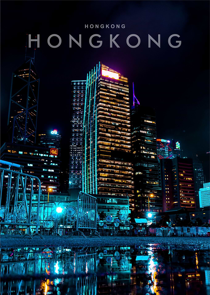 Hong Kong night view