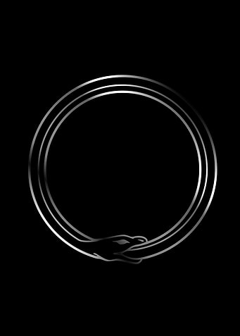 Symbol of Ouroboros snake