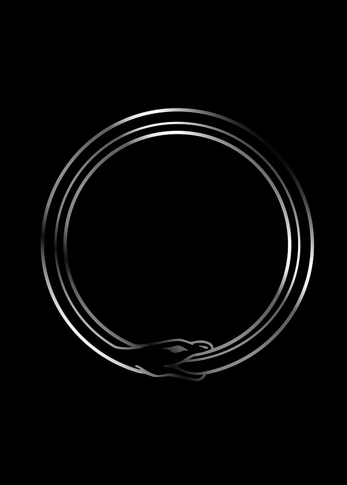 Symbol of Ouroboros snake