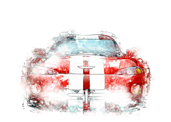 Water Color Car