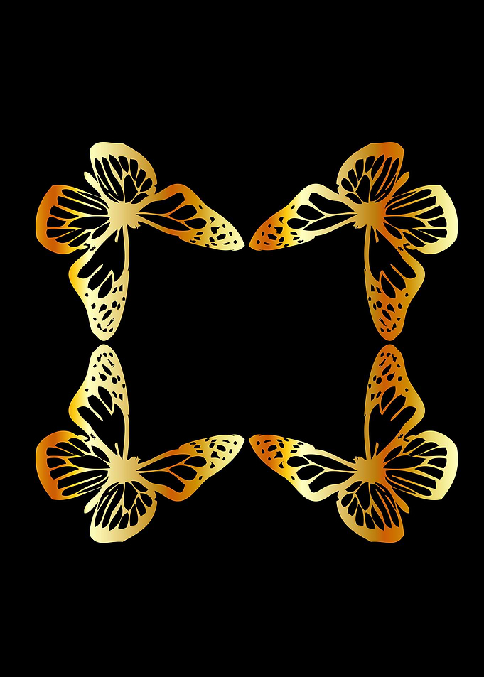 Golden butterfly