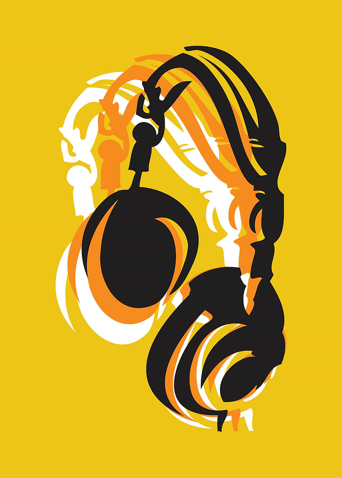 Headphones Yellow