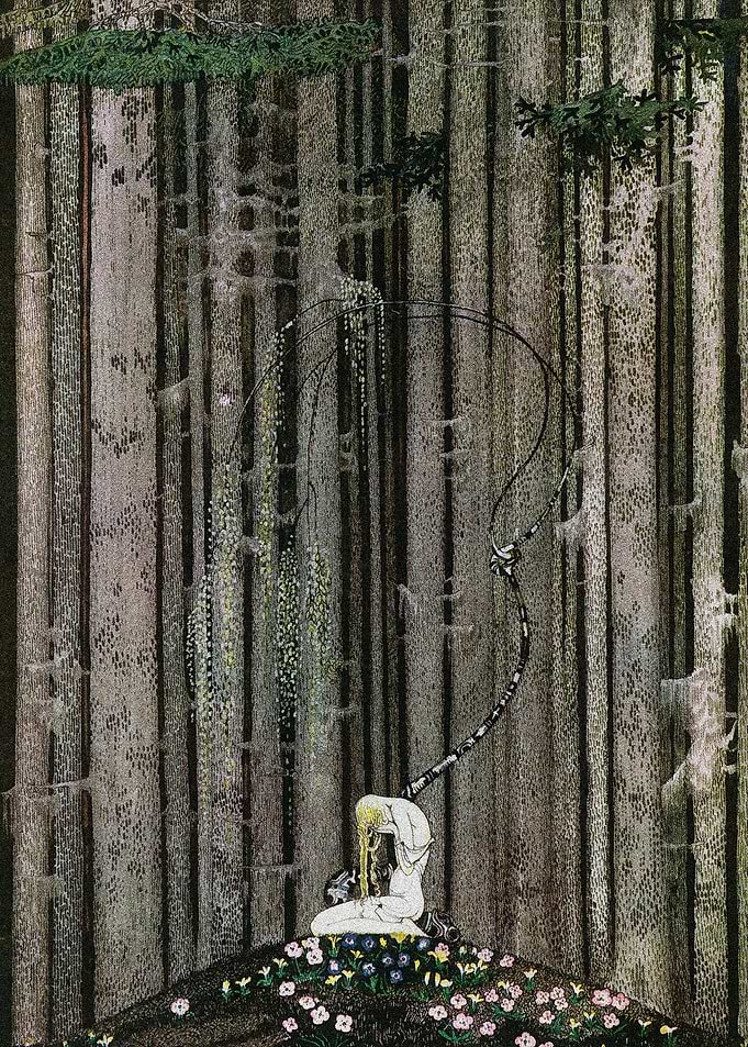 Princess Alone in Forest