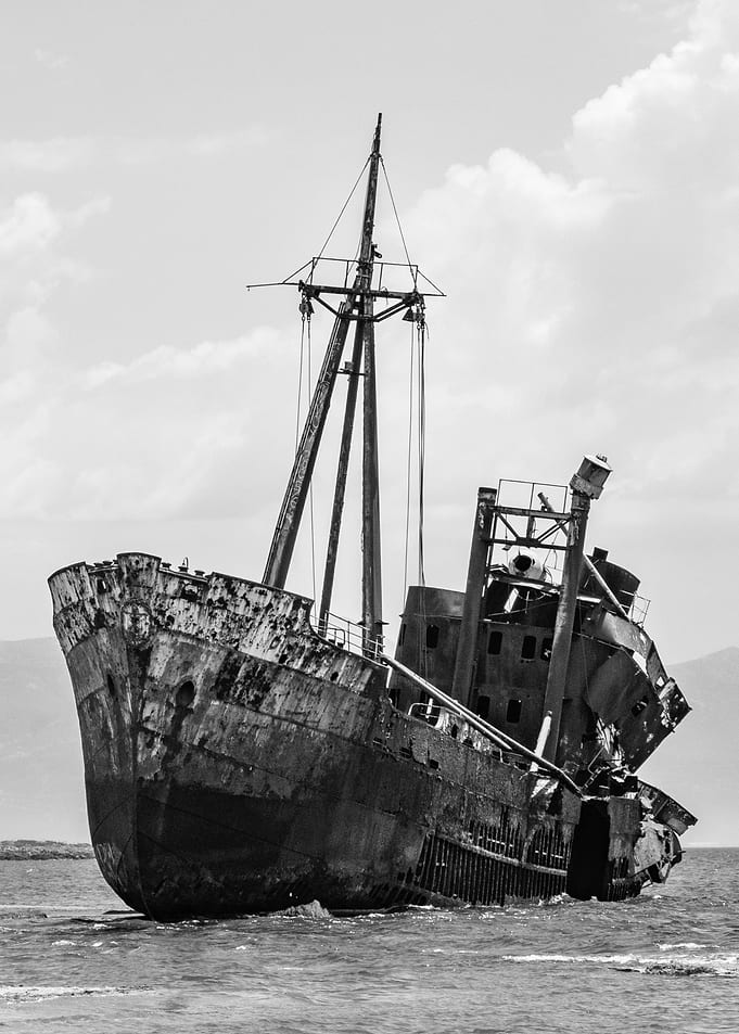 Ship on shore