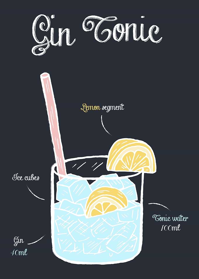 Gin Tonic Cocktail