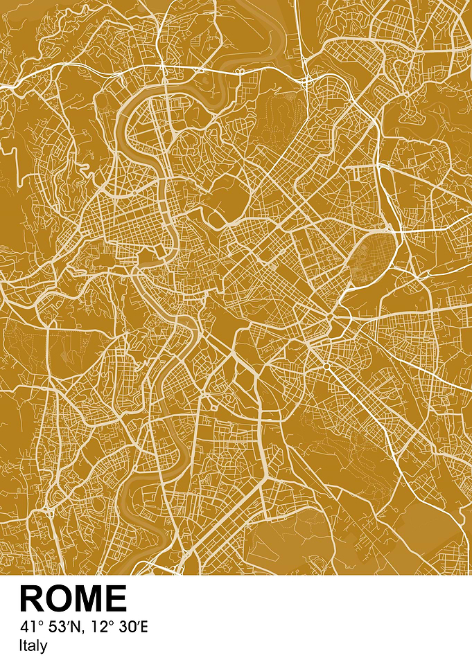 rome color city map