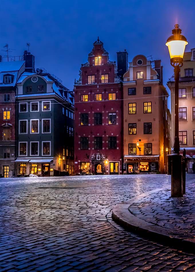 Old Town Winter Night II
