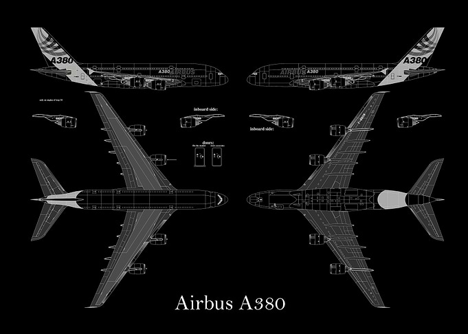 Airbus A380 Blueprint