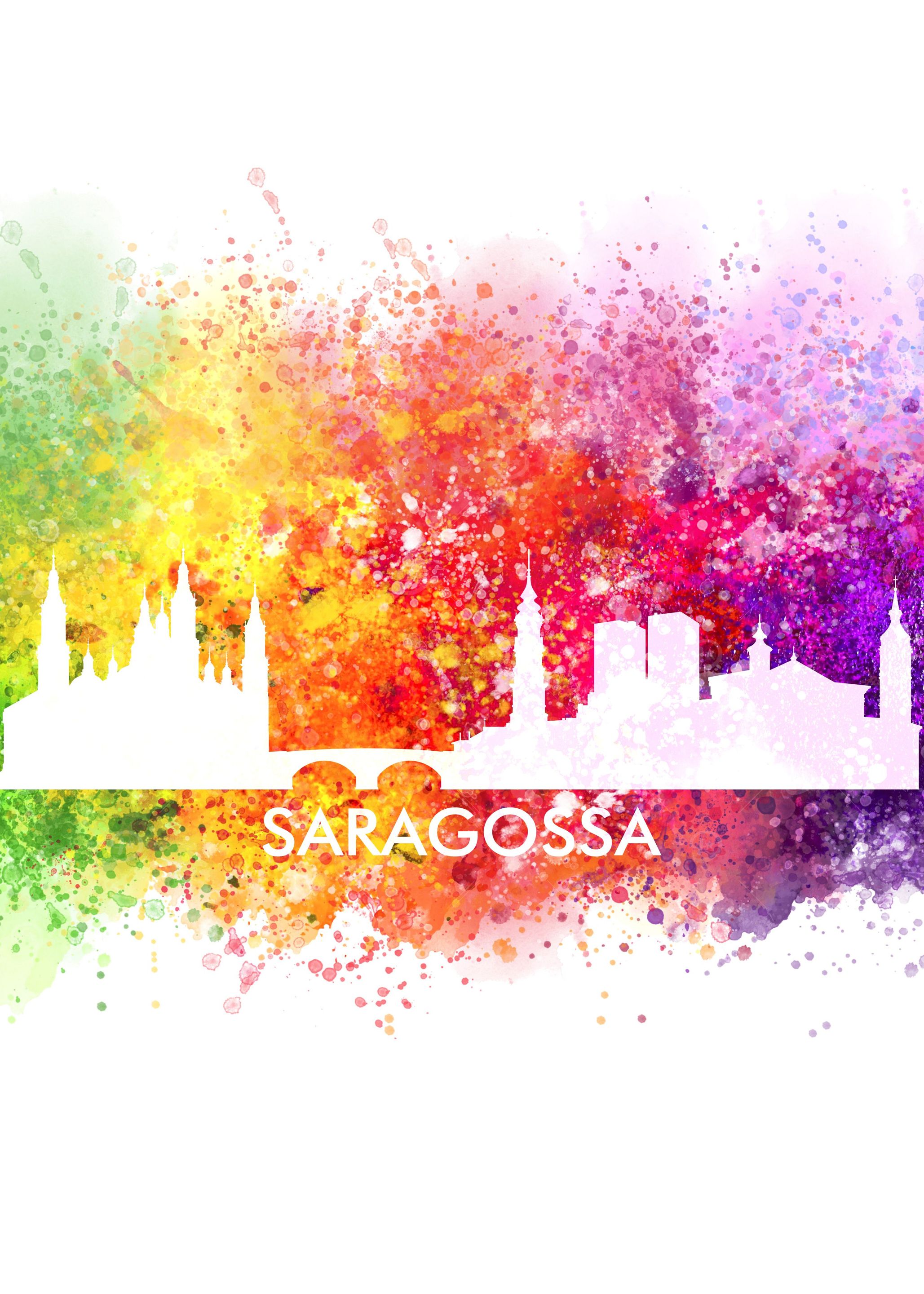 saragossa color cityscape