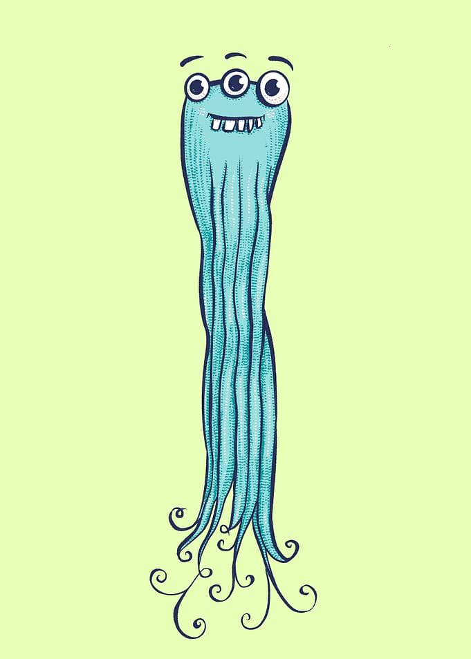Cute Octopus Sea Monster