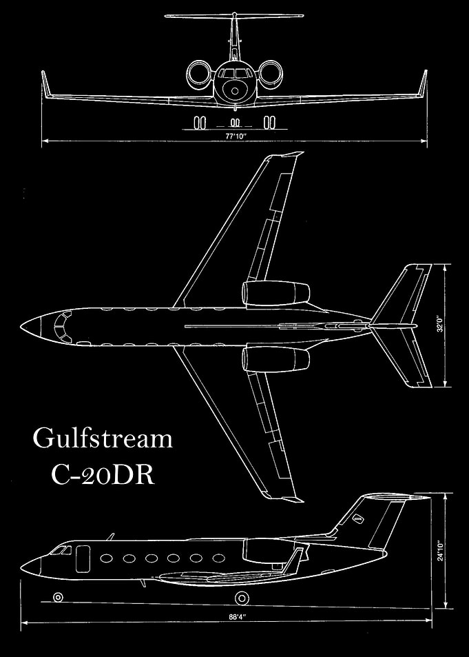 Gulfstream C20DR blueprint