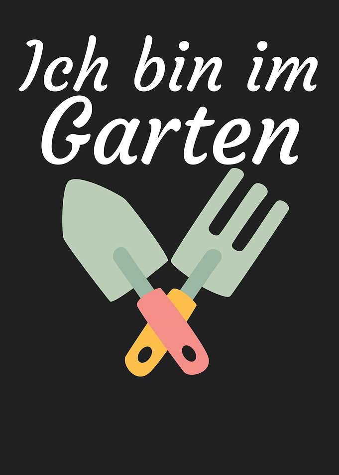 Ich bin im Garten
