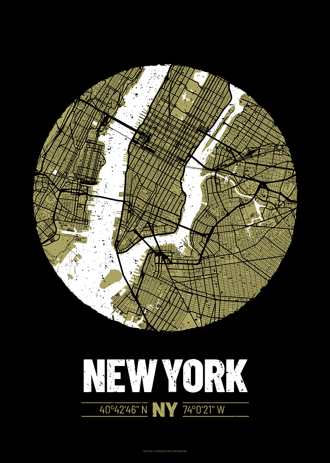 New York City Map Design