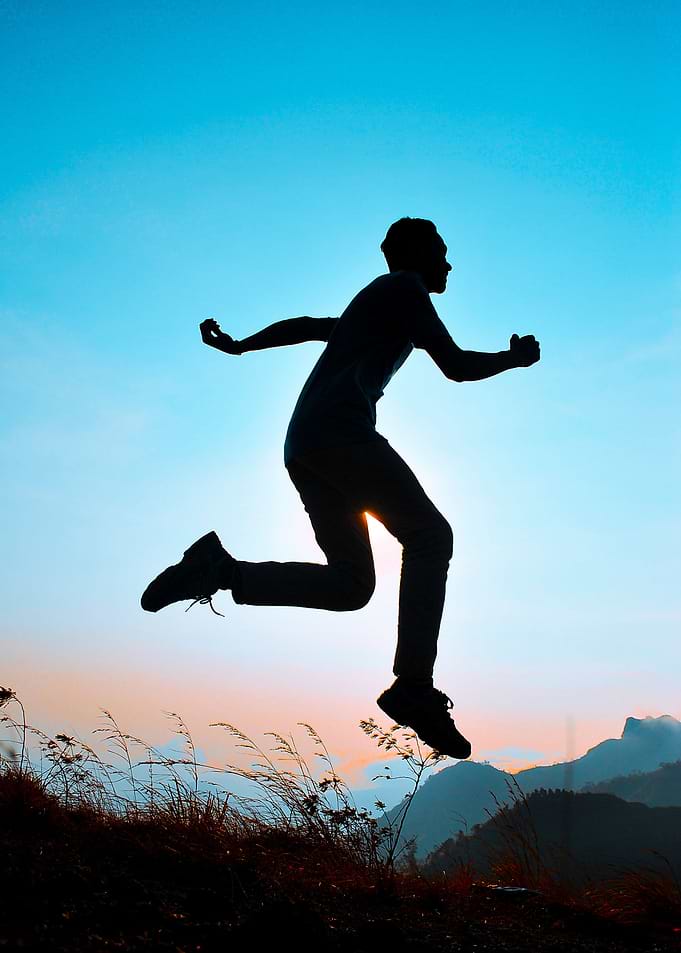 Jumping in Silhouette