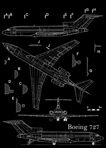Boeing 727 Blueprint