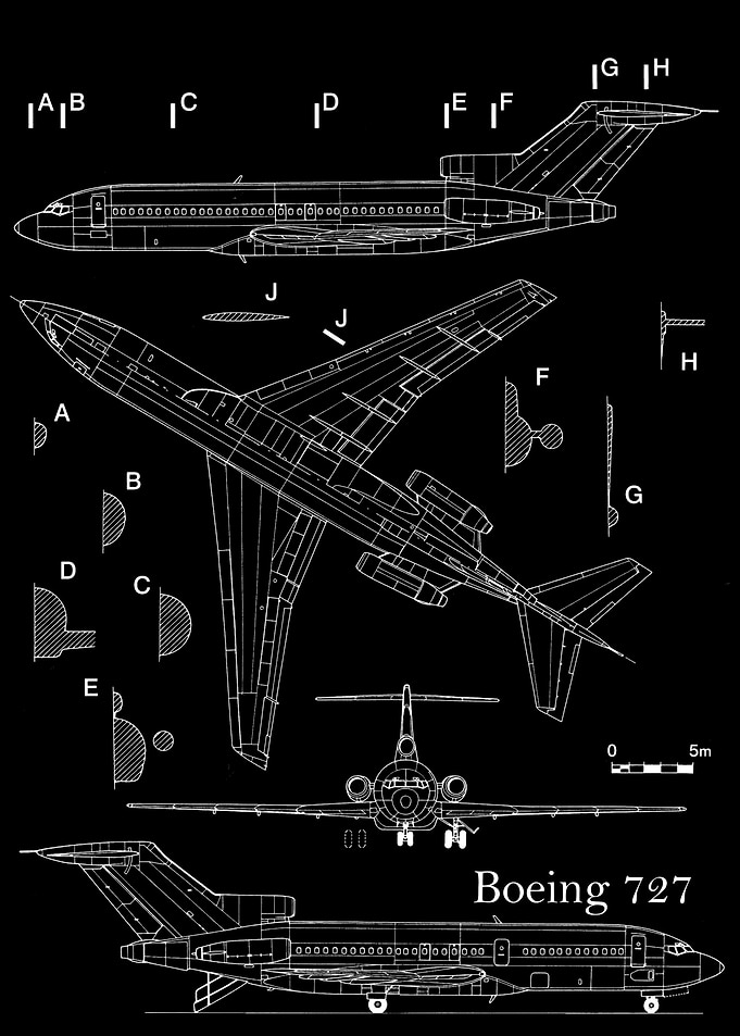 Boeing 727 Blueprint