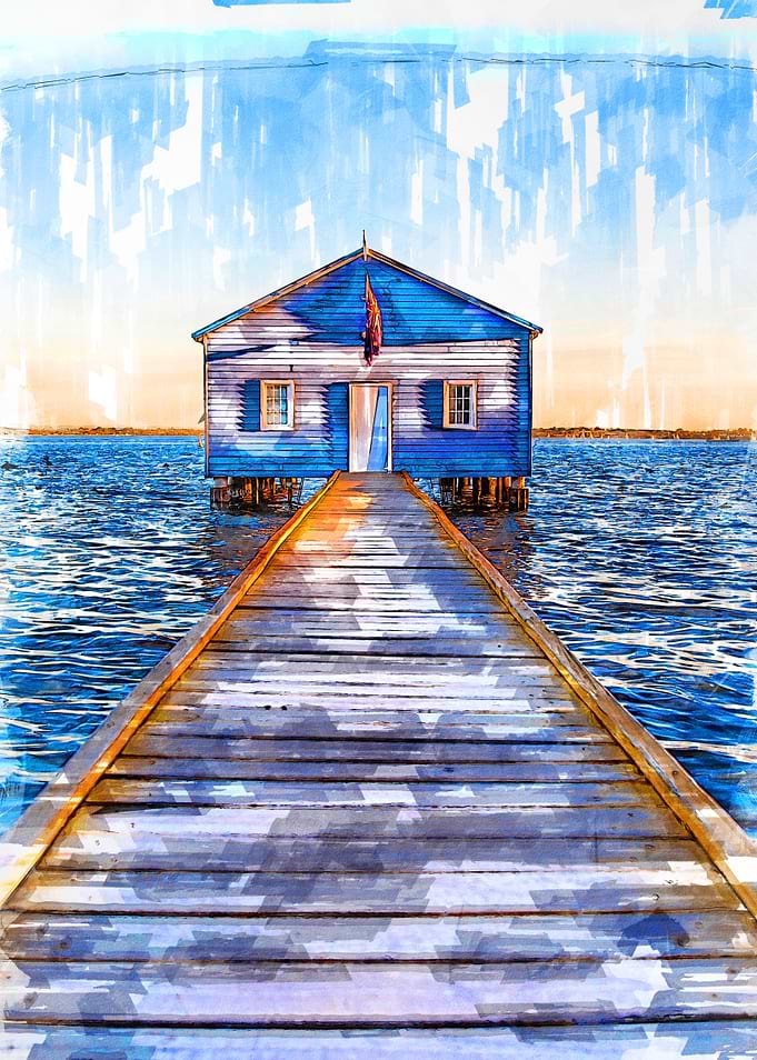 Lake Jetty To Cabin USA