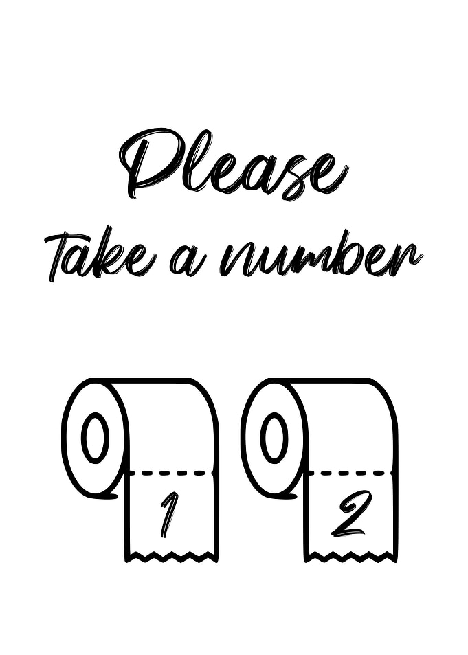 Funny Take A Number