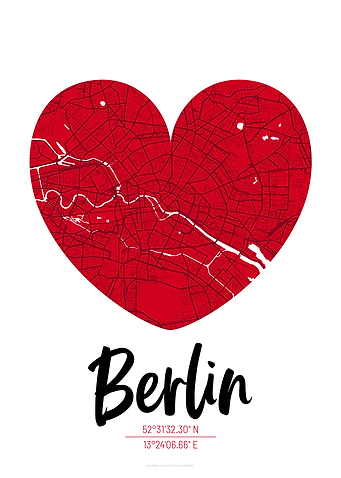 Berlin City Map Design