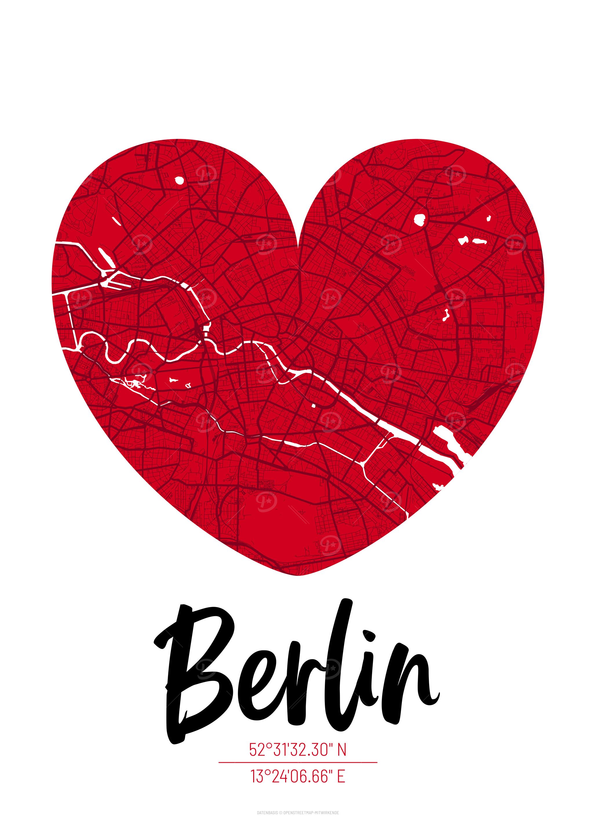 Berlin City Map Design
