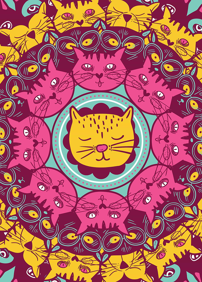 Crazy Cat Mandala