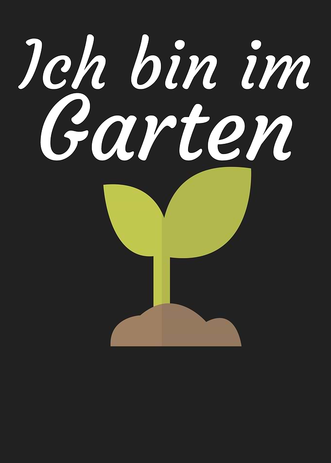 Ich bin im Garten