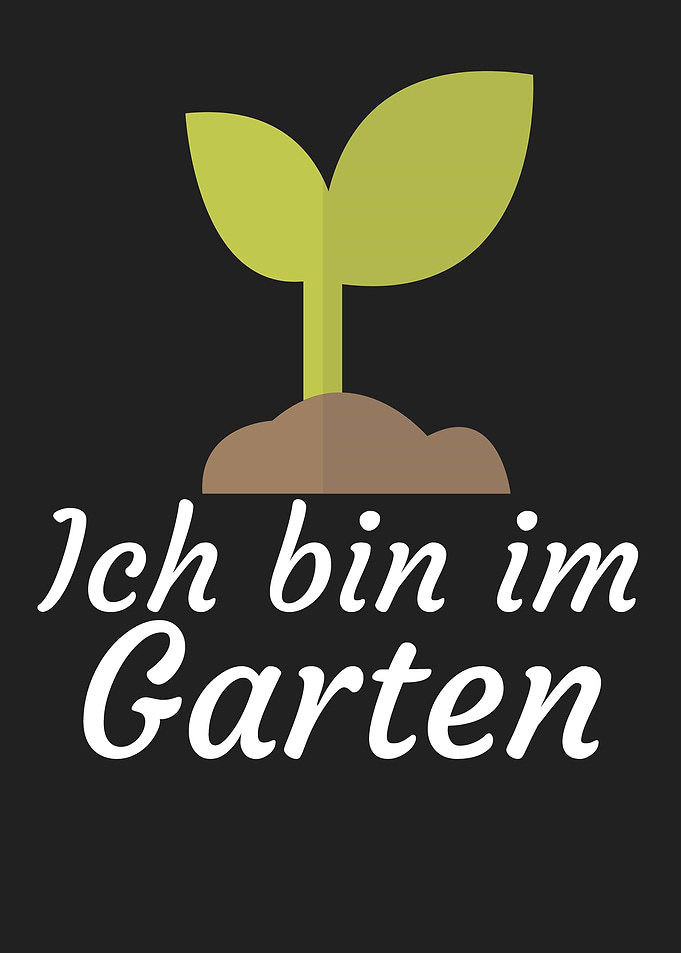 Ich bin im Garten