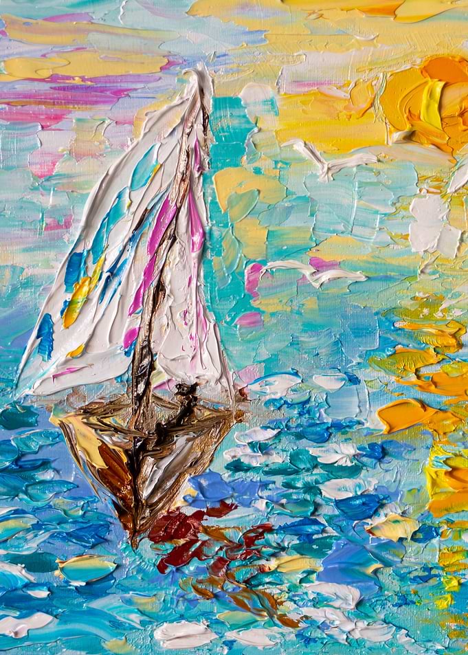Sailing at sunset