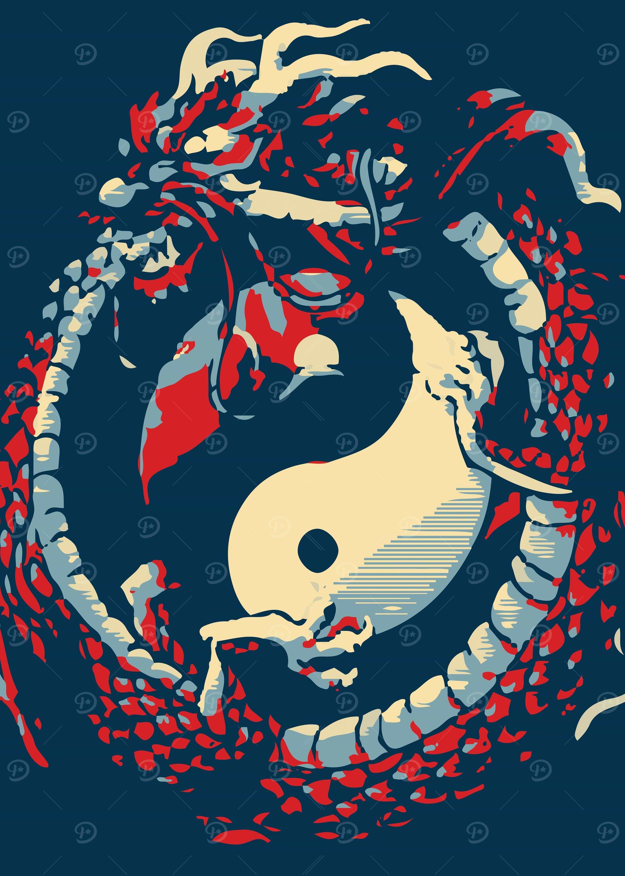 Ying Yang Dragon